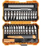MulWark 32-Piece Precision Hobby Knife Set - Exacto Knife Set For Modeling - Craft Knife Handle C...