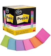 Post-it Super Sticky Notes, Assorted Bright Colors, 3x3 in, 15 Pads/Pack, 45 Sheets/Pad, 2X the S...