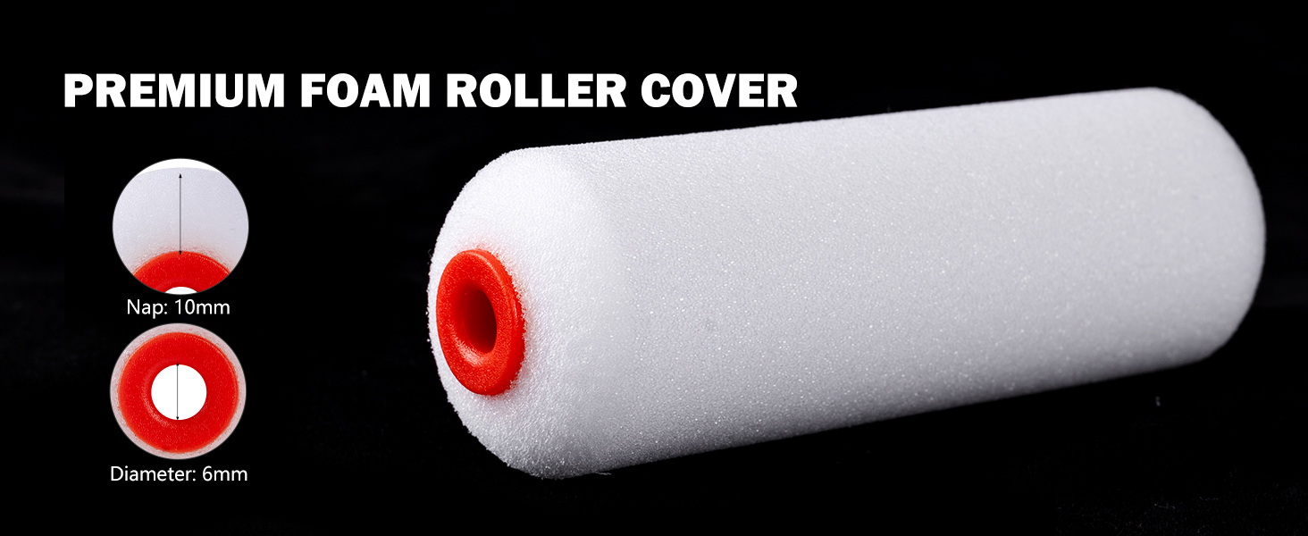 foam paint roller, paint roller covers