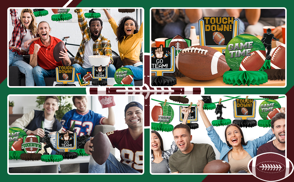 football party decorations