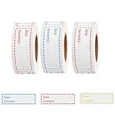 Freezer Labels 375pcs - 3"x1" Self-Adhesive Removable Food Labels | Write-On Waterproof & Oil-Pro...