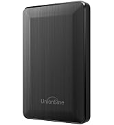 UnionSine 2.5" Portable External Hard Drive 1TB, Black | USB 3.0 Type-C HDD Storage Compatible fo...