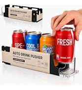 Baluue Drink Organizer for Fridge, Mini Automatic Soda Can Dispenser, Pusher Glide Self-Pushing D...