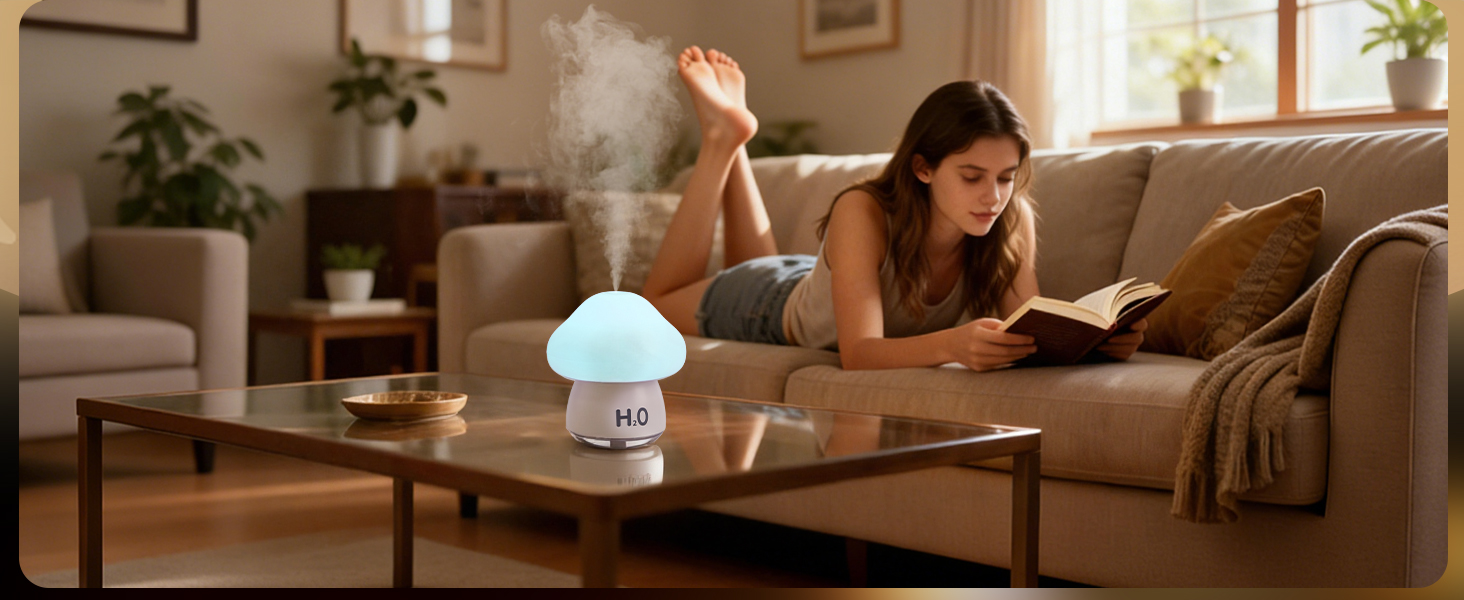 Mushroom Humidifier with light