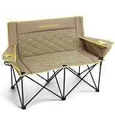 FanttikOutdoor Zeta L11 Duo Pro Double Camping Chair, 2 Person Portable Folding Couch, High Stren...
