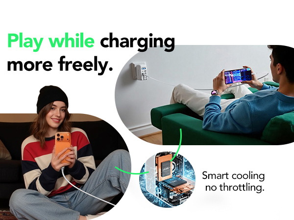 retractable wall charger with dual cables