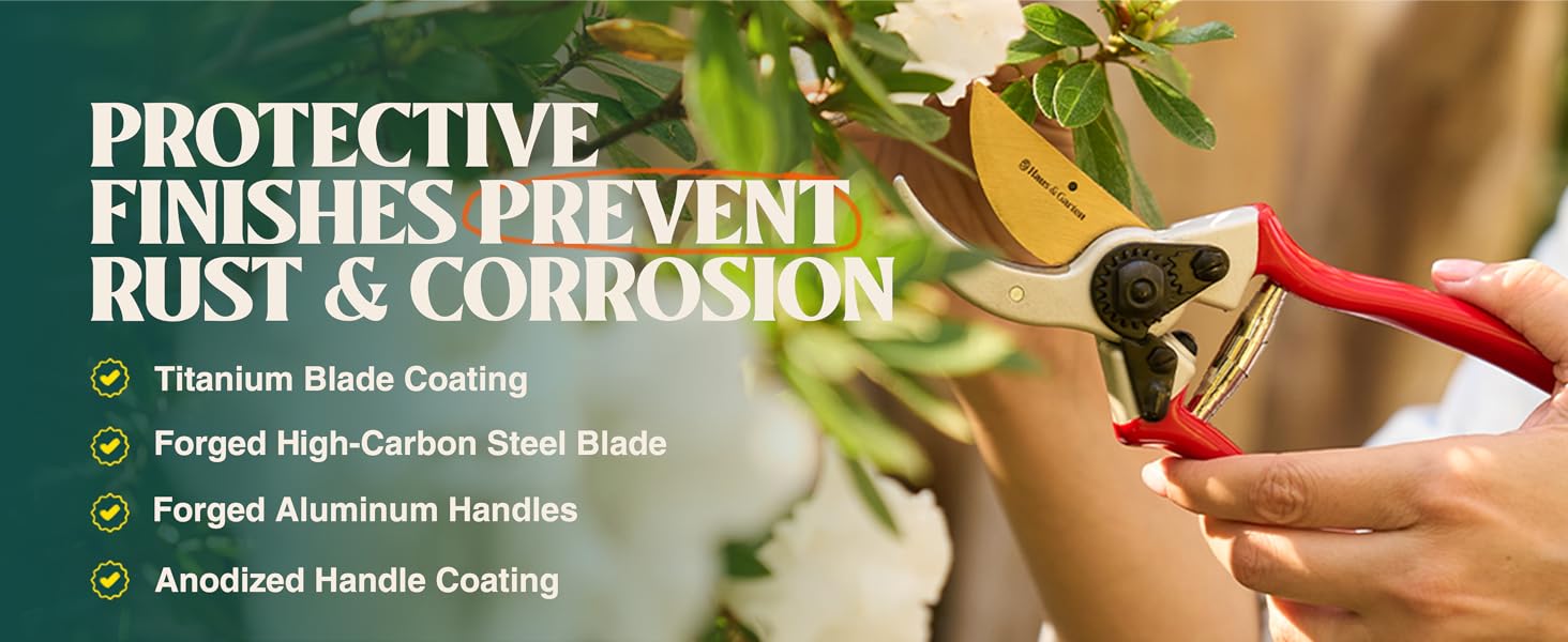 Bypass pruning shears, pruners, garden shears, garden scissors, gardening shears, garden clippers