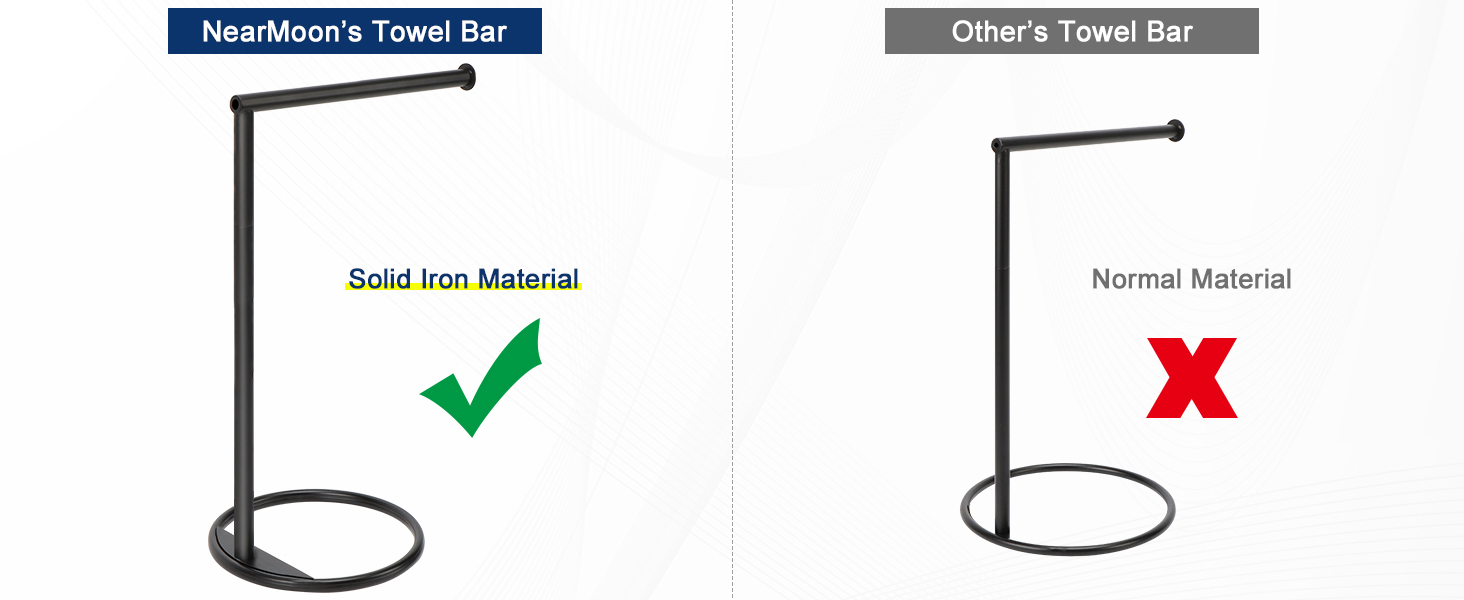 Thicken Metal L Shape Hand Towel Rack