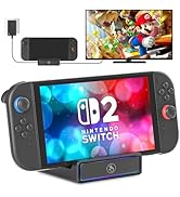 Switch 2 Dock for Nintendo Switch 2, Portable TV Docking Station Replacement with 4K@144Hz, USB P...