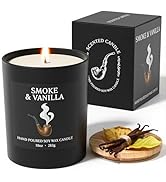 NORVENCE Candles for Men, Smoke & Vanilla Scented Candle Gifts for Men and Women, 10oz Soy Candle...