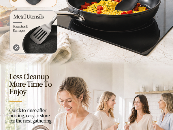 wooden handle cooking spoon