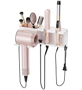 MAYZOLOP Hair Dryer Holder, Hair Tool Organizer, Blow Dryer Hanger Wall Mount for Dryer Hook, Bat...