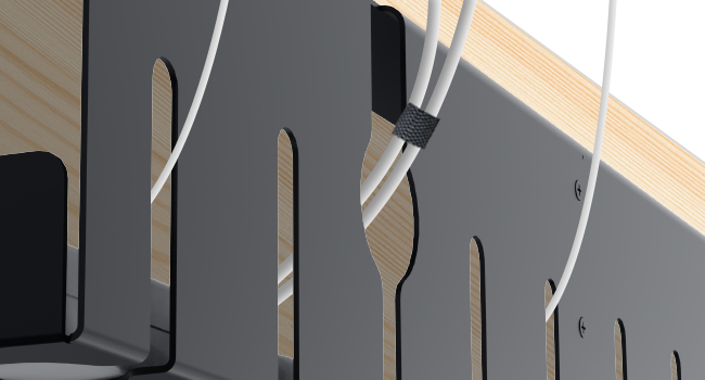 under desk cable tray