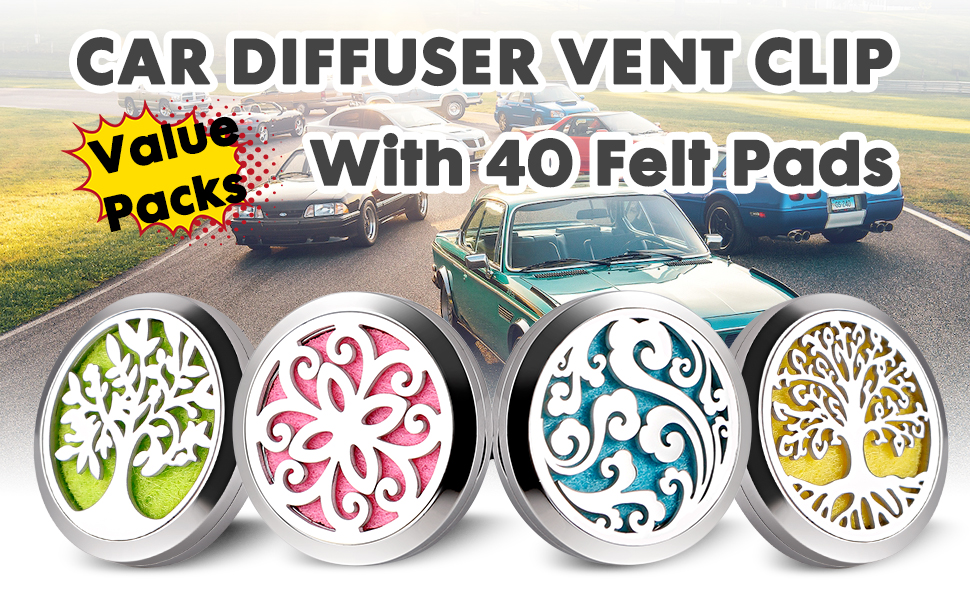 4 pcs car diffuser vent clip