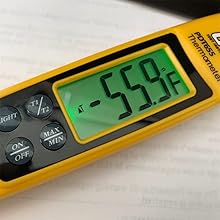 The UEi PDT655 is a back-folding digital pocket thermometer.