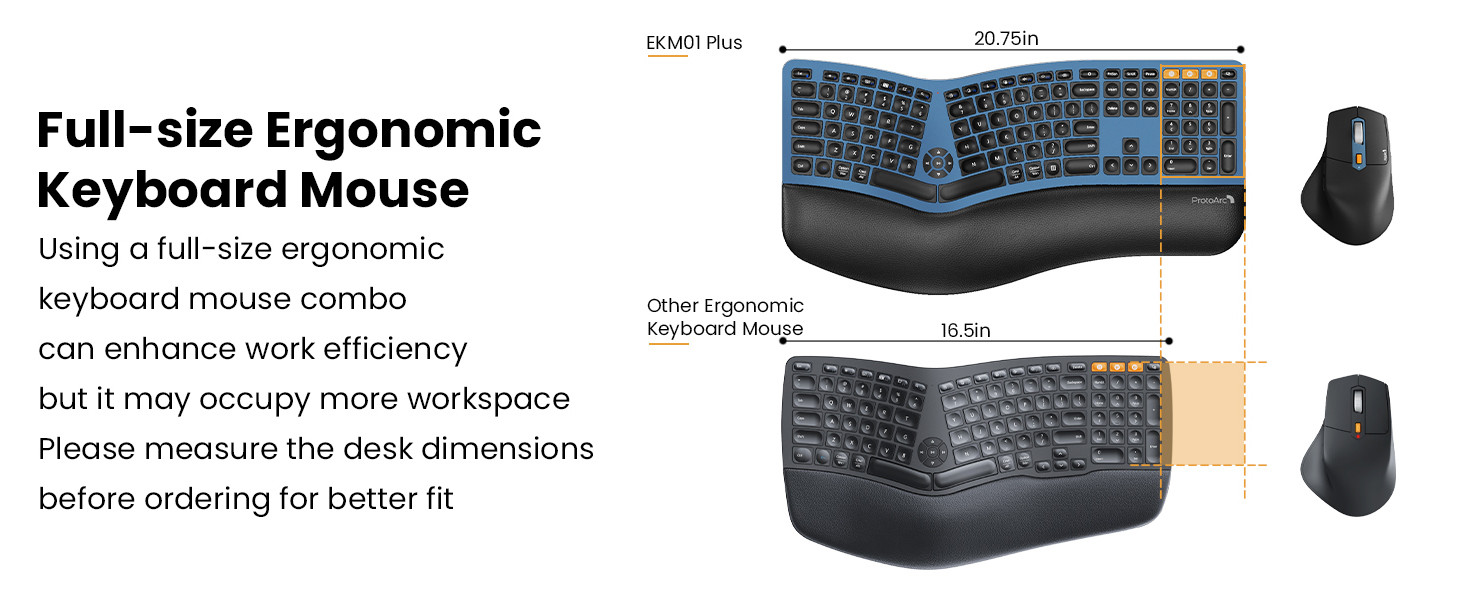 EKM01 plus Full Size Ergonomic Wireless Keyboard Mouse Combo - dark blue A+ page (15)