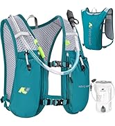 N NEVO RHINO Running Vest,Hydration Vest 5L with 1.5L Water Bladder,Lightweight Hydration Pack Wa...