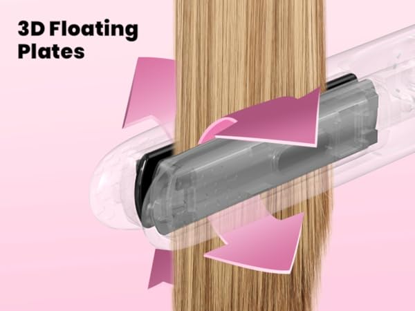 flat iron curling iron in one