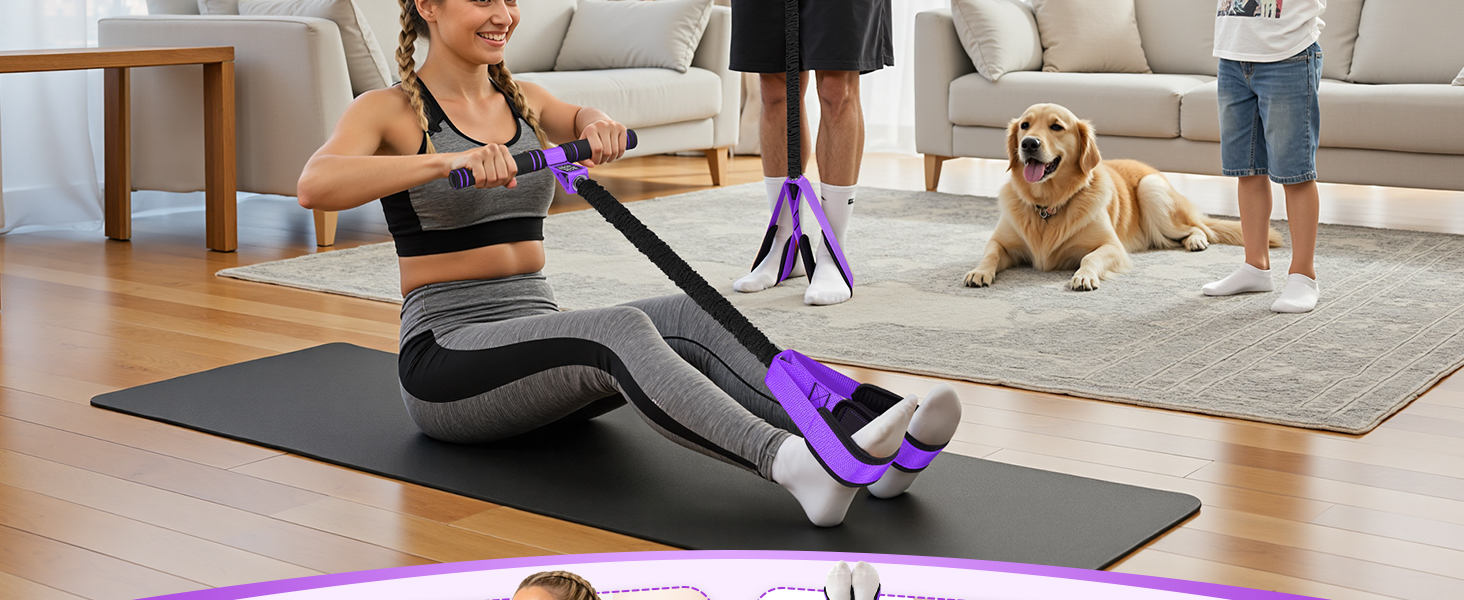 foot pedal resistance band