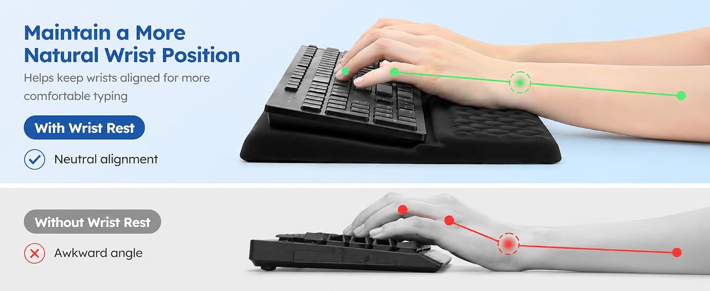 keyboard stand with wrist rest