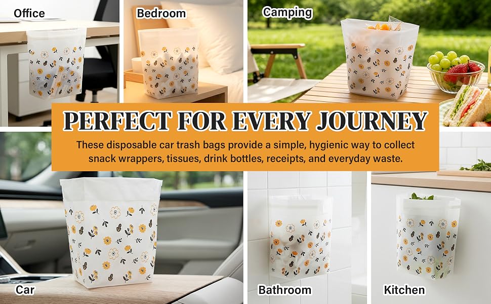 Portable Car Trash Bag Disposable Garbage Bag for Car