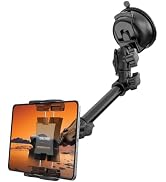 OHLPRO Heavy Duty Tablet Holder for Car Windshield, 90mm Large Suction Cup Mount, 360° Rotating A...