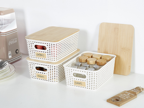 plastic storage bins