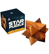 BSIRI Adults Games Gifts Wooden Star Cube Puzzle Game Brain Teasers of The Logic Game Adults Seni...