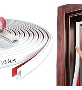 White Rubber Weather Stripping Door Seal Strip, D Shape Door Rubber Weather Seal Strip, Self-Adhe...