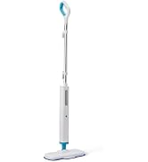 Basics Steam Mop for Hard Floor Cleaning with 20-Foot Cord, 3 Washable Pads, White