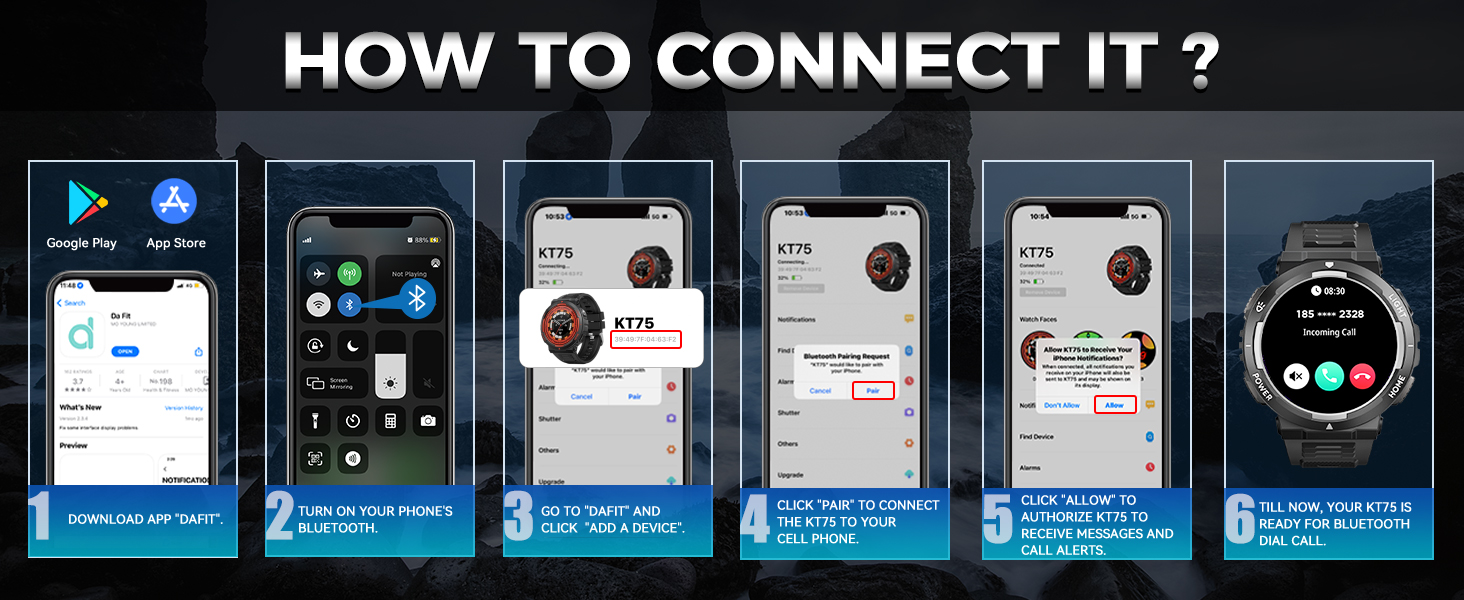 Military Smart Watch for Men Flashlight Tactical Smartwatch Fitness Watch 3ATM Waterproof