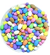 YGbridge Decorative Easter Eggs, 200 Pcs, 2 Size, Mini Foam Eggs, Craft Eggs for DIY Projects, Ea...