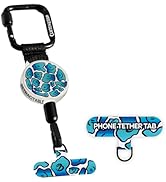 ClutchLoop Anti-Theft Phone Tether - Universal Adhesive Anchor, Retractable Steel Line and Lockin...
