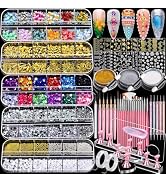 FANDAMEI Nail Art Kit, Nail Gems, Nail Charms, Nail Art Tools, Nail Stuff | Nail Supplies For Nai...