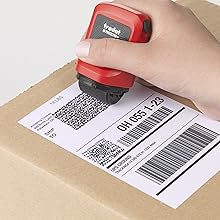ID Protector being used on a package
