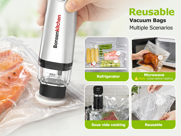 Bonsenkitchen handheld vacuum sealer