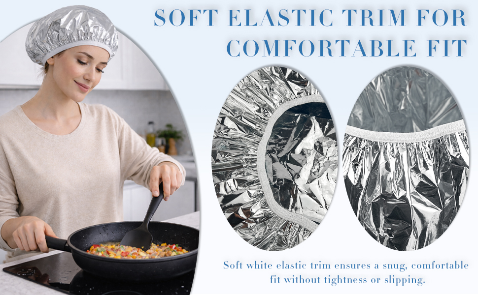 Soft elastic trim for comfortable fit