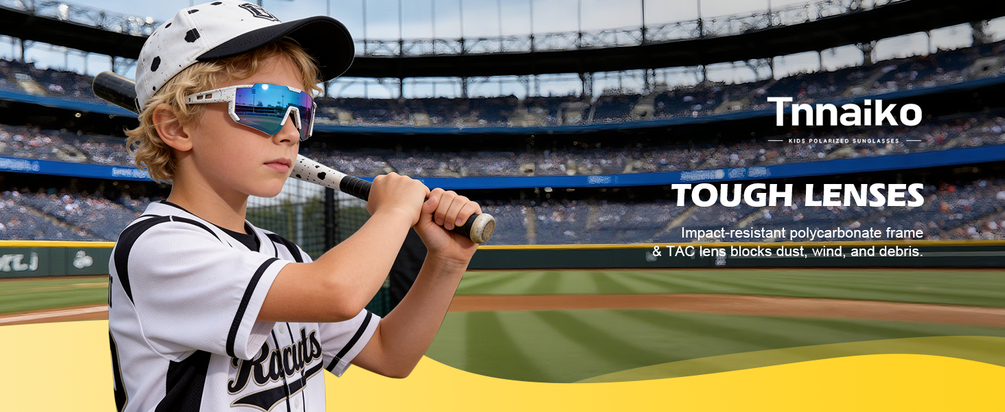 Kids Baseball Sunglasses for Boys Girls