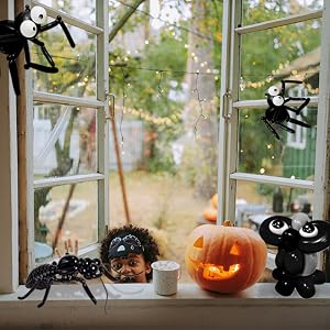 black halloween balloons animal-shaped balloons party decoration