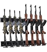 Mutak Gun Rack Wall Mount, Indoor Metal Gun Rack, Adjustable Rifle Storage Holder with Soft Paddi...