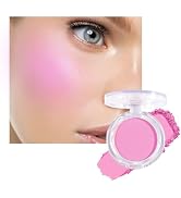 HHLTOH Matte Powder Blush for Cheeks – Long Lasting Natural Face Blusher Makeup, Lightweight Blen...