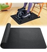 TOBWOLF Upgraded Double-Sided Non-Slip Workout Mat for Under Desk Elliptical, Exercise Mat for El...