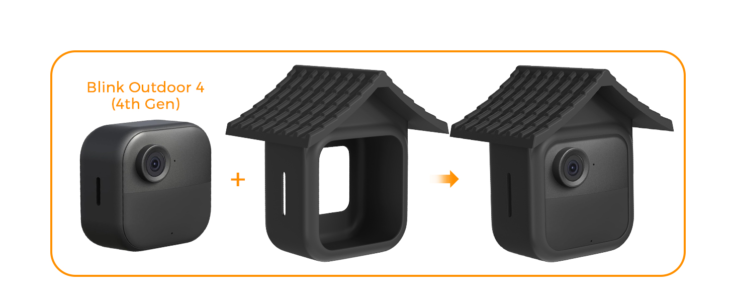 Silicone Case Cover for Blink Outdoor 4 (4th Gen), Outdoor 2K +