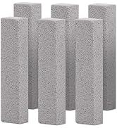 Herda 6 Pack Pumice Stone Toilet Bowl Cleaner, Powerfully Pumice Stick for Toilet Cleaning Hard W...