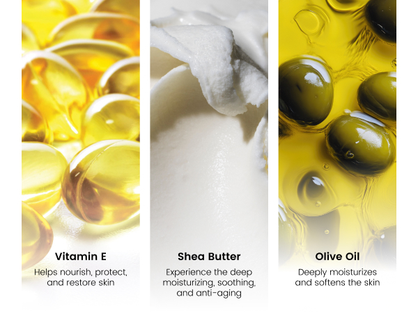 Vitamin c shea butter castile olive oil