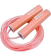 FEECCO Jump Rope for Kids, Pink and Blue Colored Jump Ropes for Girls and Boys 3~12 Years Old, wi...