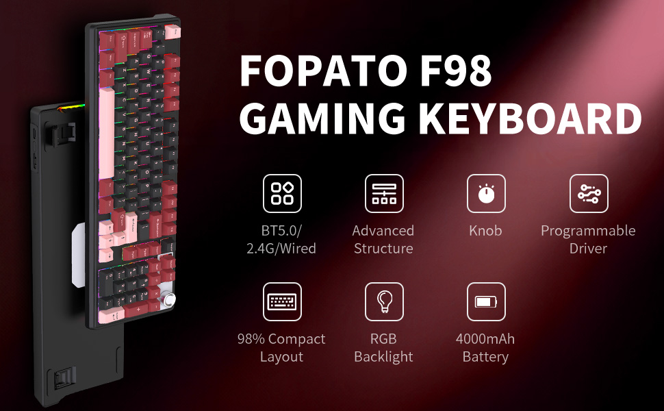 Triple-Mode Long-Lasting Mechanical Keyboard