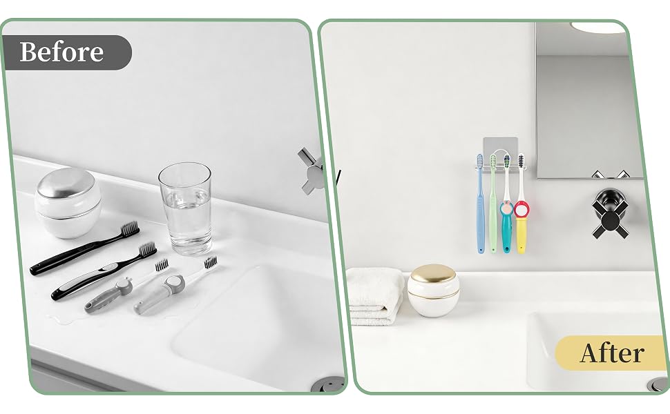 wall mounted toothbrush holders