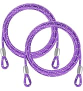 VIVBOO - 1/8IN Security Steel Cable 4/6/10/15FT Lengths Bike Lock Cable, Cable Rope, Stainless St...