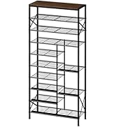 UNITSTAGE 10-Tier Shoe Rack, Shoe Storage Organizer with Boots Storage, Large Capacity Shoe Shelf...